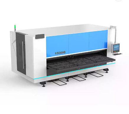 Mesin Pemotong Laser Serat CNC 2000W / 3000W Dengan Meja Tunggal