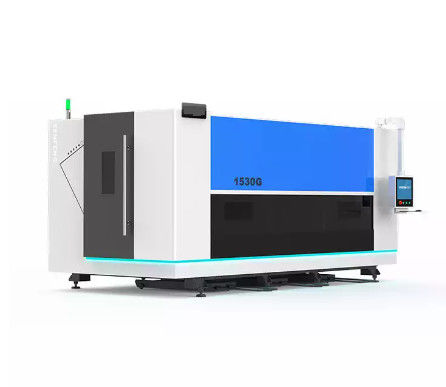 Mesin Pemotong Laser Serat CNC 2000W / 3000W Dengan Meja Tunggal