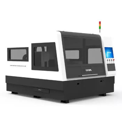 Mesin Pemotong Laser Serat Mini 750w 1500w 1313FL Pemotong Logam Penutup Penuh