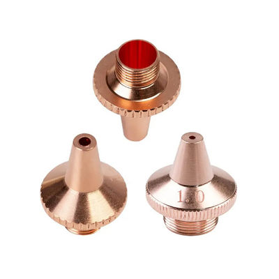 Asli Single Double Layers Laser Cutting Nozzle Tembaga Untuk Suku Cadang Kepala Serat