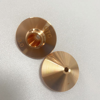 Bagian kepala pemotong laser nozzle tembaga efisiensi dan akurasi tinggi